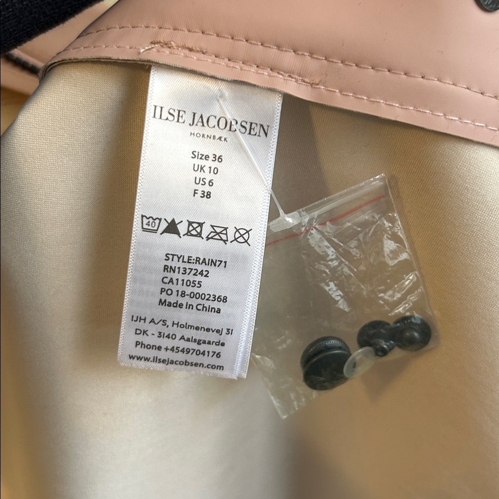 IlseJacobsen Hooded Raincoat Color: Adobe Rose - Picture 6 of 16